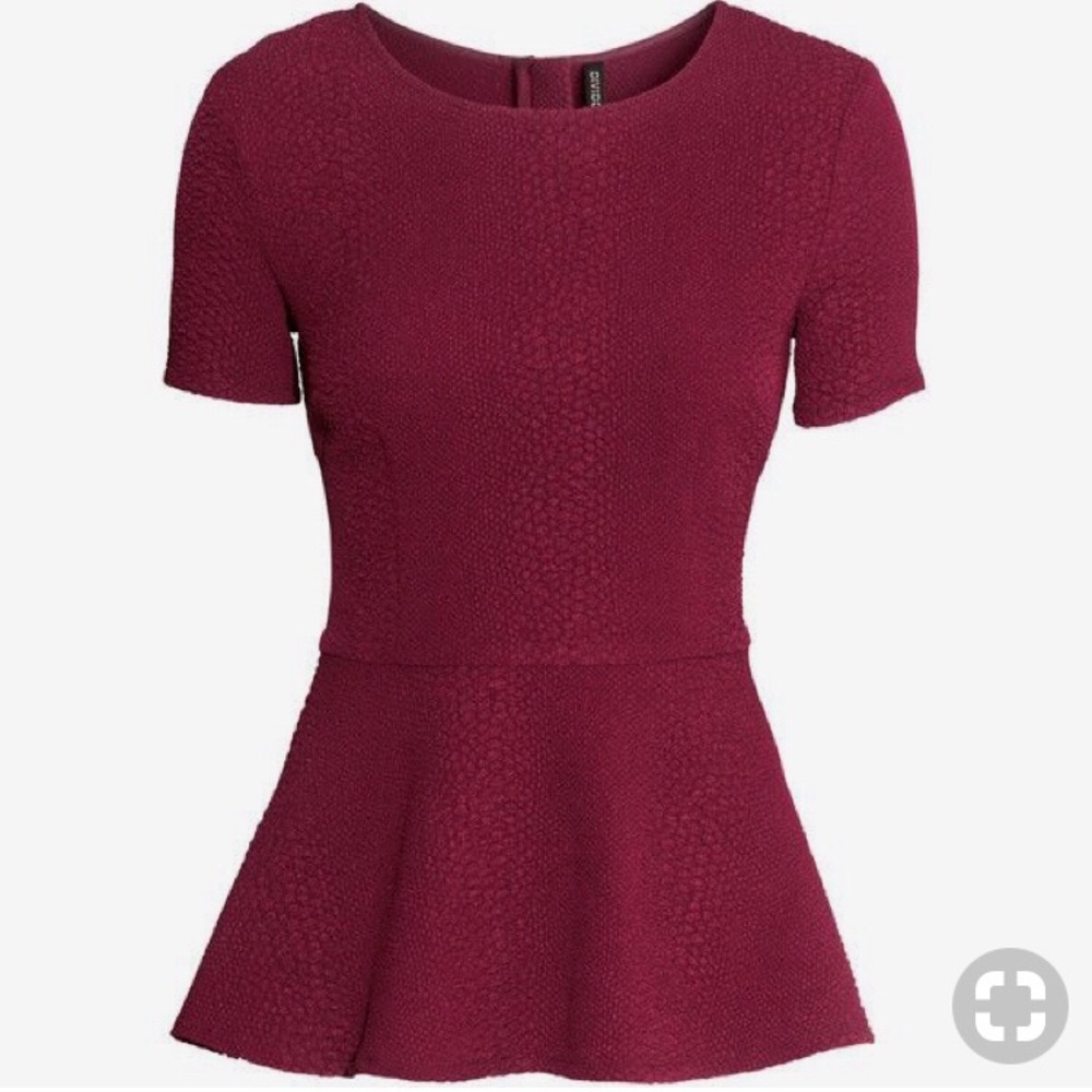 H&M Divided peplum blouse